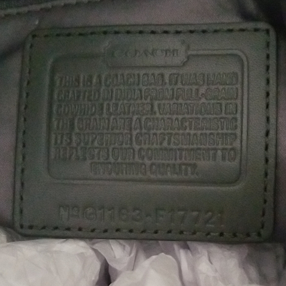 Coach Gunmetal Shimmering Metallic Tote! NWT 💖 2011 - Picture 4 of 16